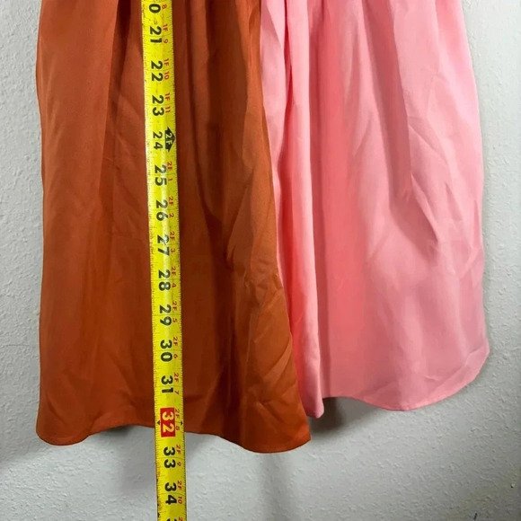 NWT Crosby by Mollie Burch Raines Dress Colorblock Mini Dress Salmon Clay sz xs - Picture 12 of 16